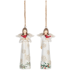 Angels with Cardinals Ornament - Coming Soon