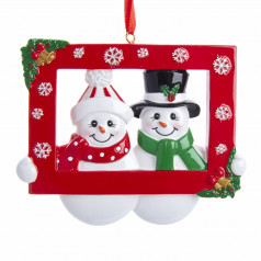 Snow Couple in Frame - $10.99