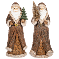 Cable Knit Santa Figurines - Coming Soon