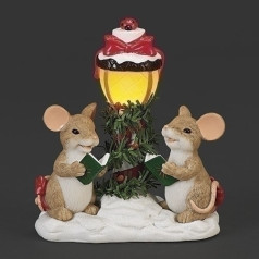 Lighted Mice Choir Figure - Coming Soon
