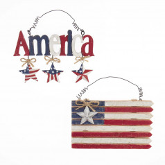 America with Stars or Flag - $9.99 each