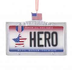 Hero Licence Plate Ornament - $8.99