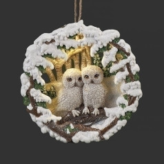 Lighted Two Owls - $21.99