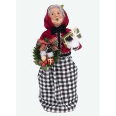 Mrs. Claus with Black Check - $93.00