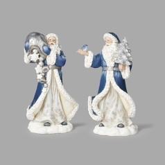 Navy and White Sparkle Santa (2 Assorted) - $39.99