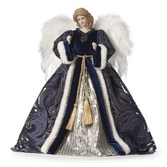 Navy Angel with Silver and Gold Tree Topper - Coming Soon