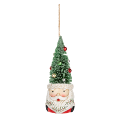 Santa with Bottle Brush Tree - Coming Soon