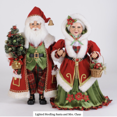 Strolling Santa and Mrs. Claus - $219.99