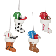 Sport Stocking Ornament - Coming Soon
