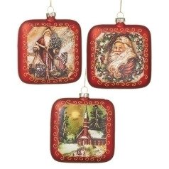 Victorian Santa and Town (3 Assorted) - $13.99