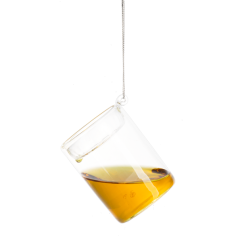 Whiskey Glass Ornament with Hangtag - Coming Soon