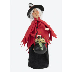 Byers Choice Witch with Cauldron - $89