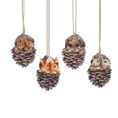 Furry Friends in Pinecones - $12.99 EACH