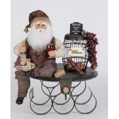 5 Bottle Whine Holder Santa - 214.99