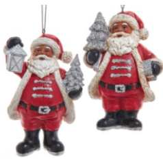 African America Santa with Tree - $12.99 EACH