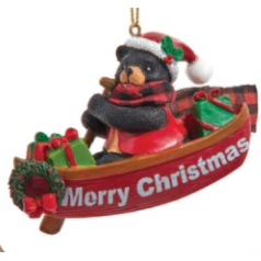 Canoe with Bear - $10.99 