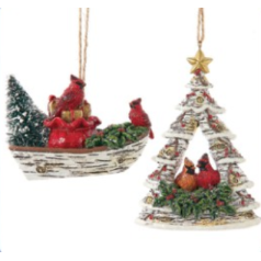 Cardinals on Tree and Boat - $11.99 EACH