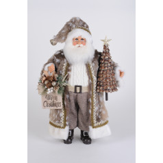 Lighted Natural Fawn Santa - $209.99