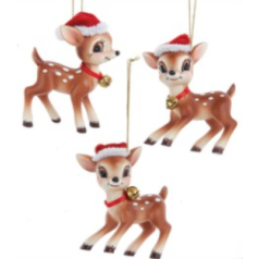 Deer with Santa Hat - $9.99 each