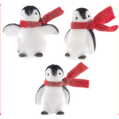 Flocked Penguin - $5.99 each