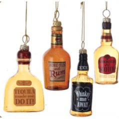 Glass Liquor Bottles - $11.99