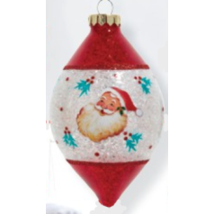 Glass Santa Round Shaped - SOLD OUT