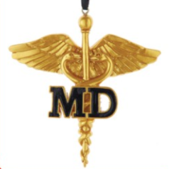 Gold Caduceus MD - $9,.99