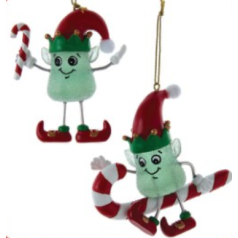 Gumdrop Elf and Candycane - $12.99