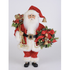 Lighted Berry Wreath Santa - $109.99