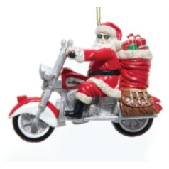 Old Guy Rule Motorcycle Santa - $18.99