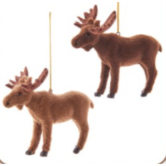 Plastic Furry Moose - $11.99