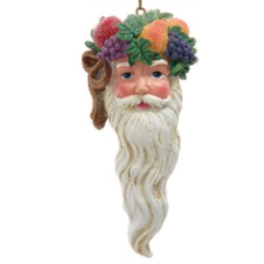 Santa Head with Fruit - $11.99