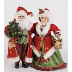 Lighted Strolling Santa and Mrs. Claus - $209.99