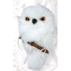 White Owl with Branch - $7.99