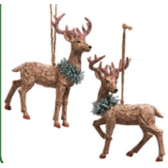 Winter Deer with Wreath - Coming Soon